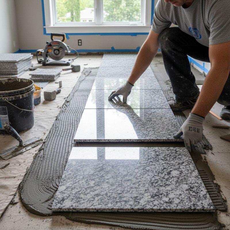 Crushed Granite Installation