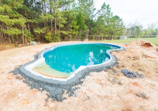 Pool Landscape Leveling in Golden